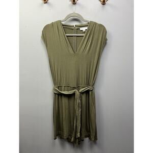 Calvin Klein Romper Women's Size 8 Olive Green Knee Length Casual‎ Polyester